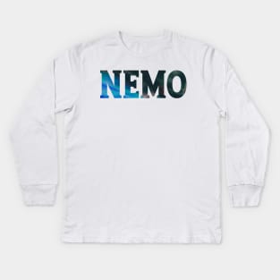 Nemo - Psychedelic Style Kids Long Sleeve T-Shirt